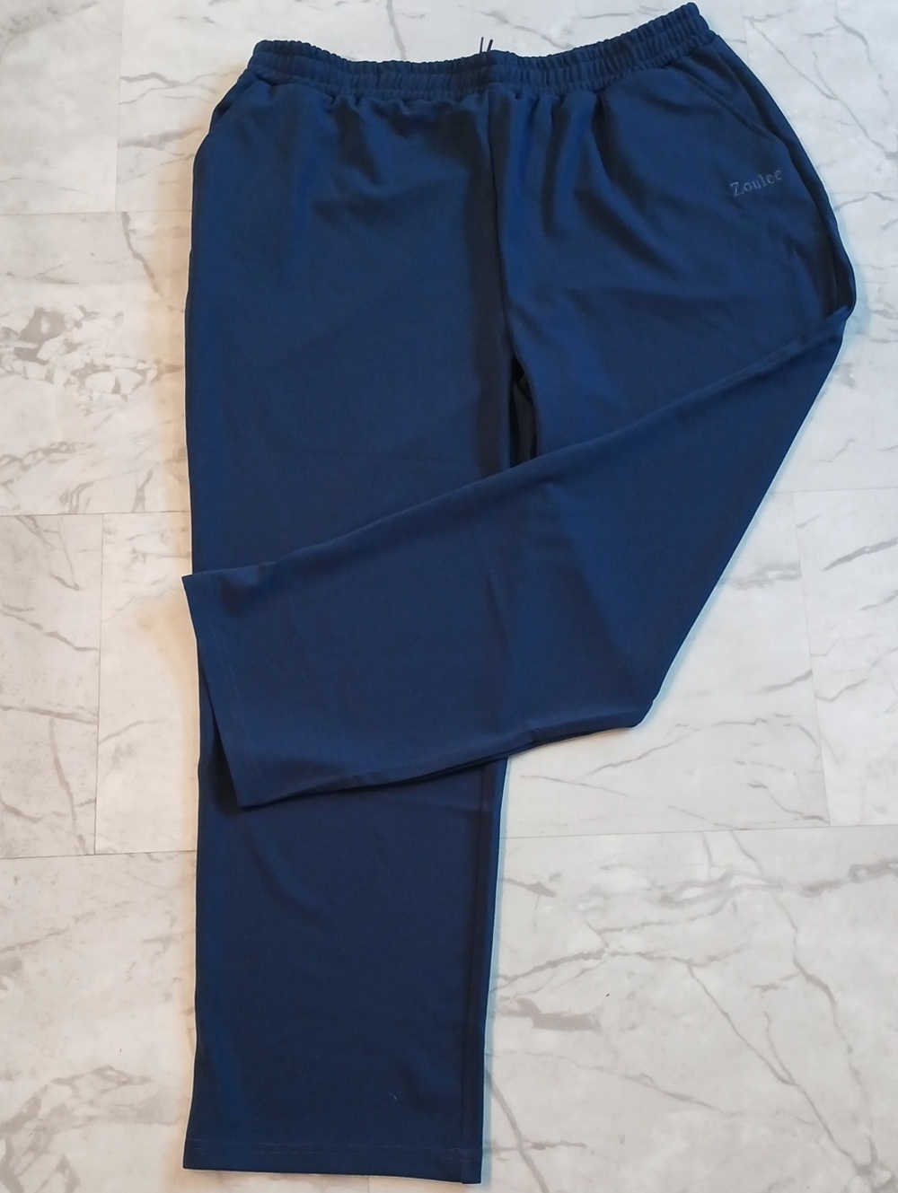 Men's Zoulee Navy Pull-On Drawstring Casual Comfort Pants with Logo XL XXL